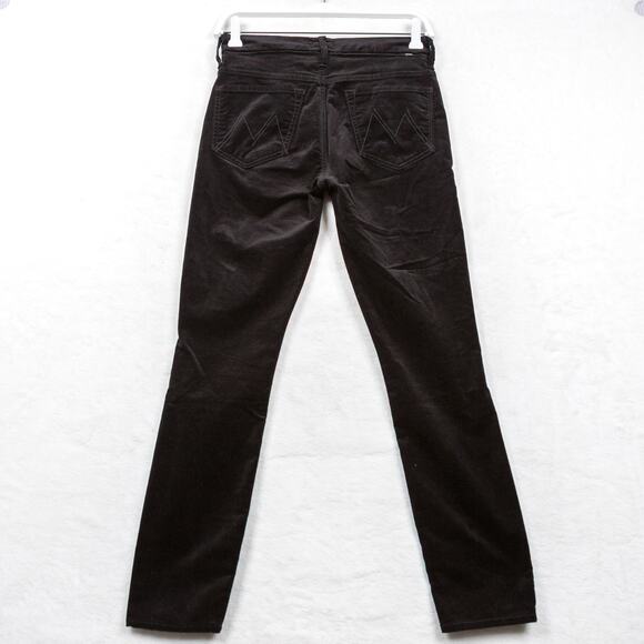 MOTHER‎ High Waisted Looker Ankle Velvet Jeans Soft Skills Black Sz 26 - Picture 7 of 11